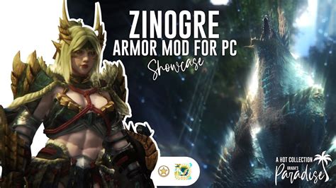 Grada S Paradise Zinogre Armor Replacer Mod Youtube