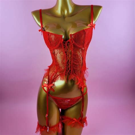 Intimates Sleepwear Sexy Red Lingerie Set Poshmark