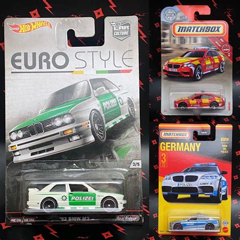 Hot Wheels BMW M Hotwheels Euro Style Polizei Matchbox Fire Hobbies
