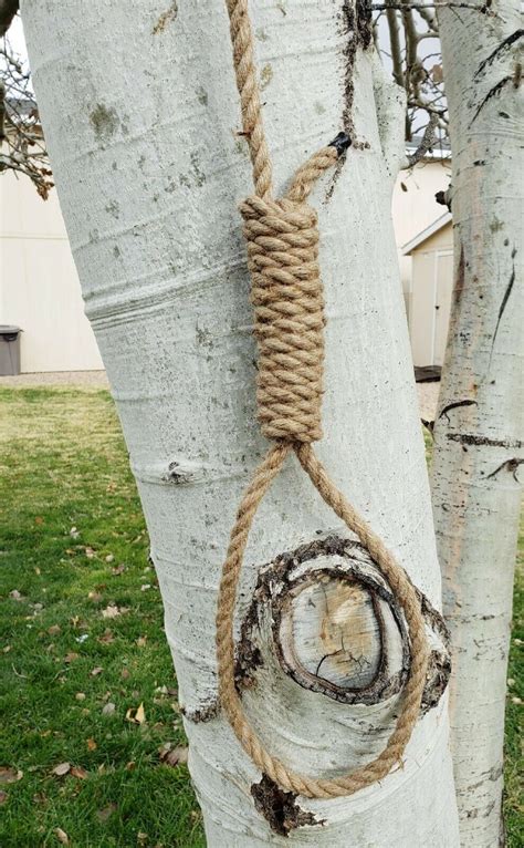 Halloween Horror Hangmans Noose Prop Made Of Natural Jute Rope Ebay