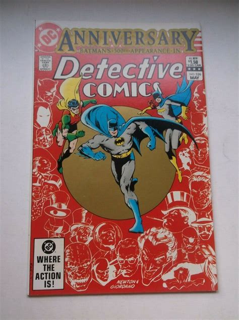 Dc Detective Comics 526 Batman Robin Batgirl Anniversary 1983 Nm 9 4 Comic Books