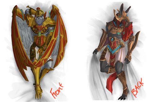 Horus & Set Dakimakura Design : r/Smite