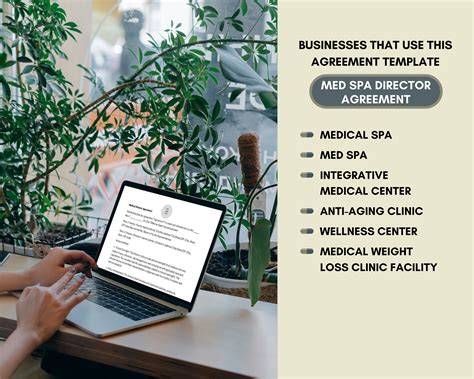 Medical Spa Template Canva Templates Med Spa Forms, Employment Contract