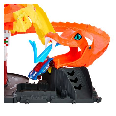 Hot Wheels City Snake Pizza Shop Speelset Thimble Toys