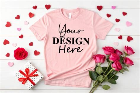 Editable Valentine T Shirt Mockup Designs Graphics