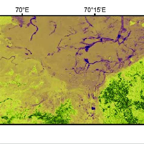 Normalized Difference Vegetation Index Ndvi Map Of The Study Area