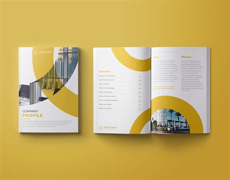 building business company profile design template on Behance