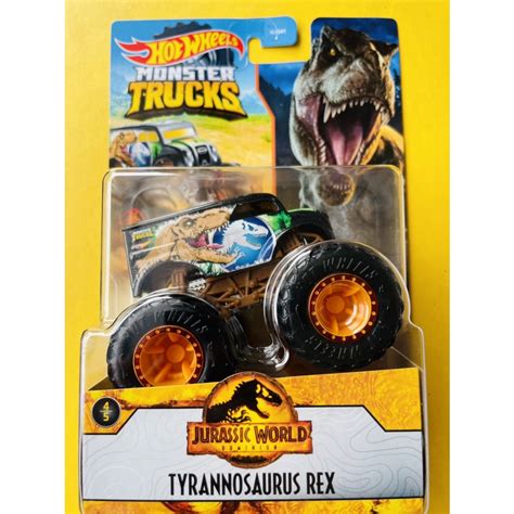 Jual HOTWHEELS HOT WHEELS MONSTER TRUCKS TRUCK JURASSIC WORLD DOMINION TYRANNOSAURUS REX T REX