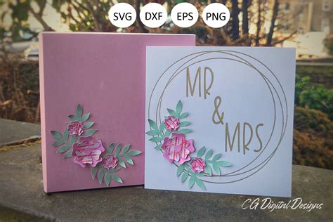 Mr & Mrs Wedding / Anniversary Card Graphic by Digital Design Sparkle ...