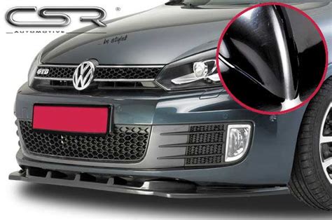 Prelungire Bara Fata Lip Spoiler VW Golf 6 GTI GTD 2008 2012 CSR CSL007