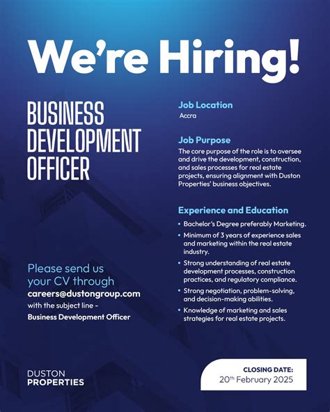 Business Development Officer Duston Properties Ghana Pose