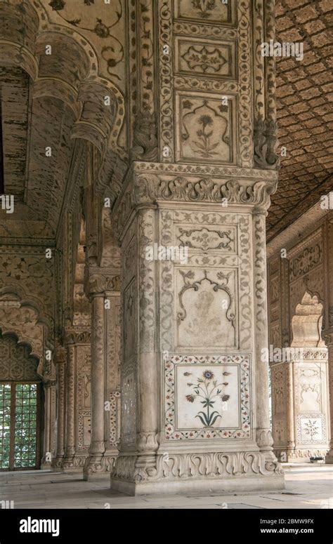 Rang Mahal Red Fort Delhi India Stock Photo Alamy