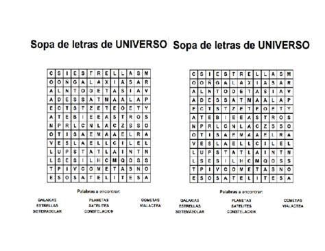 Sopa De Letras Universo Pdf