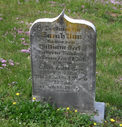 Sarah Ann Paulus Heck Homenaje De Find A Grave