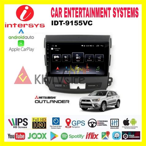 Head Unit Android Intersys Inch Oem Outlander Soket Pnp