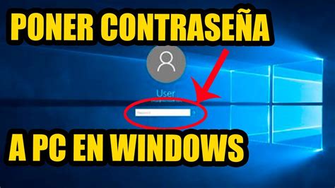 Como Poner Contrase A A Mi Pc En Windows Correctamente Youtube