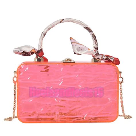 Fashion Clear Handbags Acrylic Women Purse Etsy