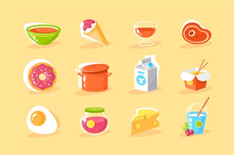 Flat food icon vector illustration - Kit8.net Beautiful design assets