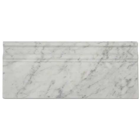 Bianco Carrara Baseboard Honed Marble Part Of Our Carrara Series