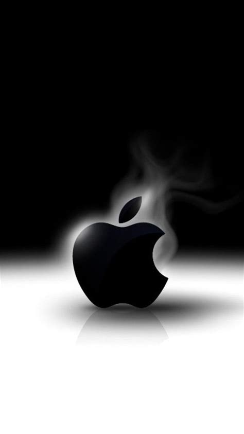 background hitam logo apple putih - Nicholas Poole