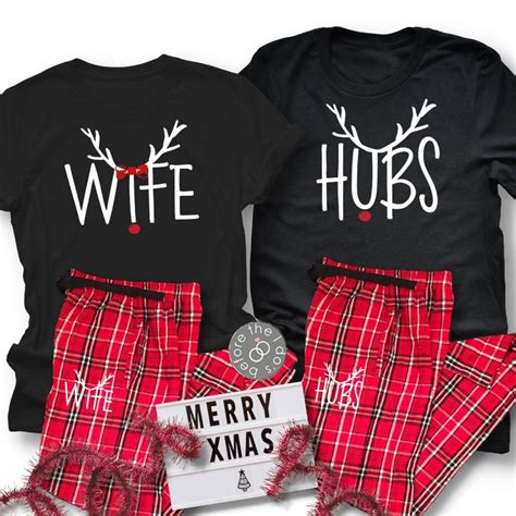 Couples Christmas Pajamas Etsy