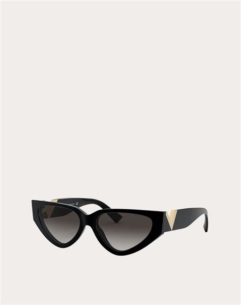 Acetate Cat Eye Sunglasses With Vlogo Valentino Sunglasses