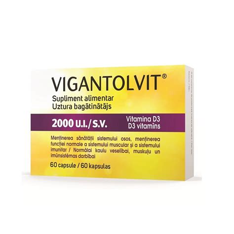 VIGANTOLVIT 2000UI X 60 CAPSULE | HelpNet.ro