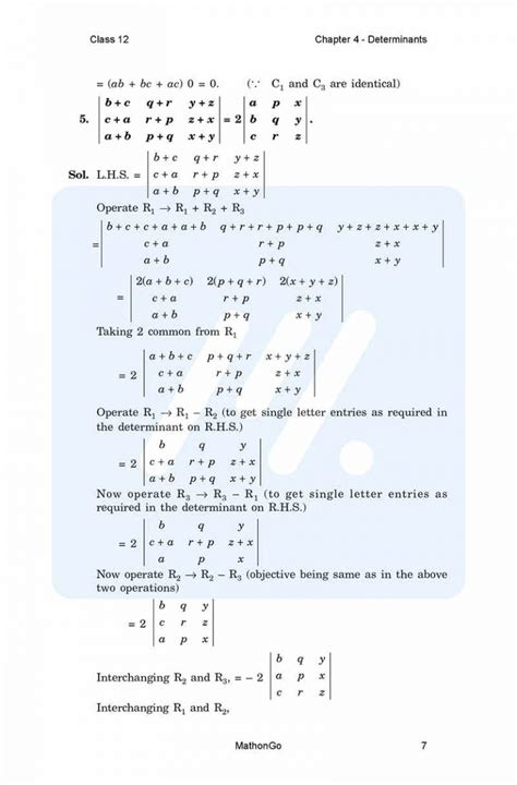 NCERT Solutions for Class 12 Maths Chapter 4 Exercise 4.2 – MathonGo