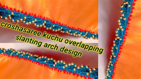 Korsha Saree Kuchu Overlapping Slanting Arch Design Youtube