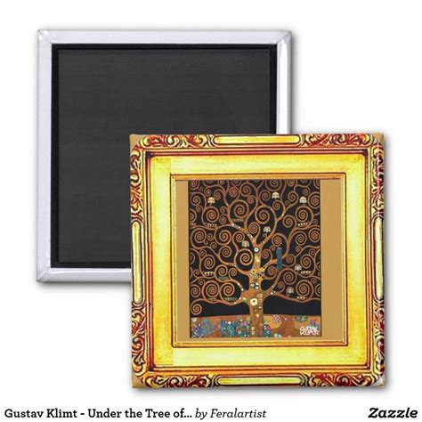 Gustav Klimt Under The Tree Of Life Magnet Zazzle