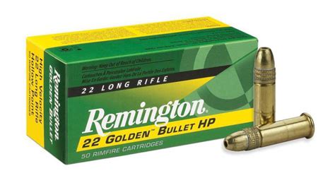 Munición Remington Modelo Golden Bullet Hp Calibre 22 Lr 36 Grains Caja 50u Cmrl