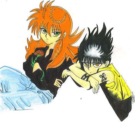 Kurama and Hiei by WolfessKiss on DeviantArt