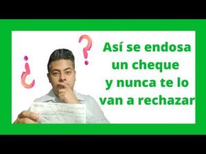 Gu A Completa C Mo Se Endosa Un Cheque Correctamente Paso A Paso