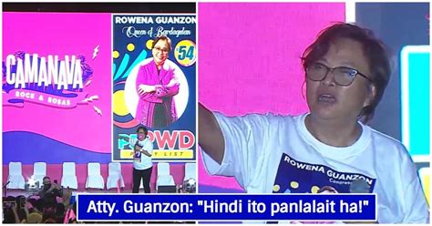 Ex Commissioner Rowena Guanzon Binuhay Ang Camanava Crowd Hindi Kami