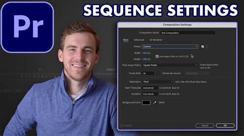 Adobe Premiere Pro Tutorial 2023 Sequence Settings And Export