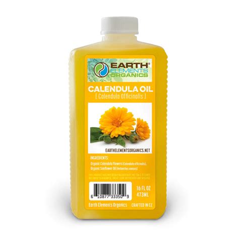 Calendula Oil 100 Organic Bulk Earth Elements Organics