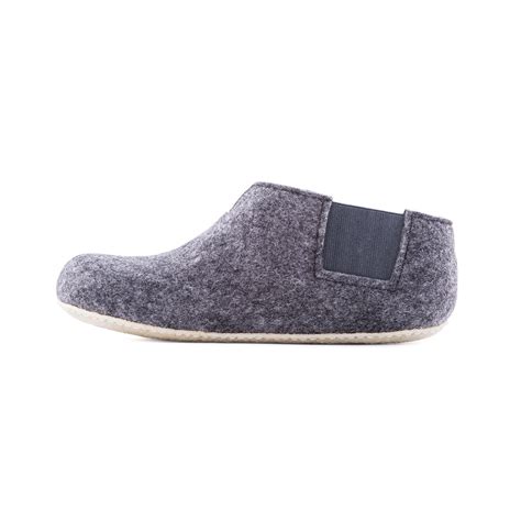 Yves Wool Slipper Dark Gray Euro 40 Baabuk Touch Of Modern