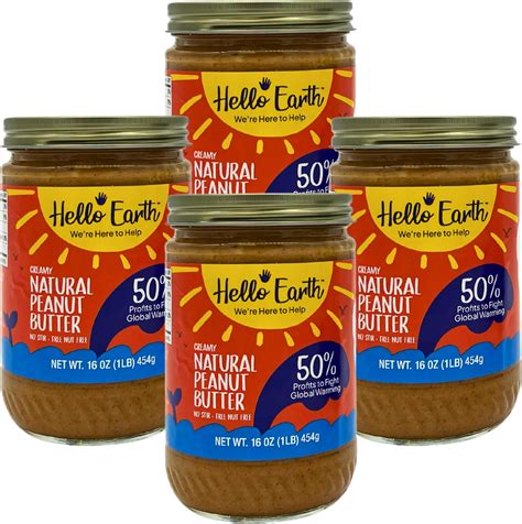 Amazon.com : Hello Earth All Natural Creamy Peanut Butter Gluten Free