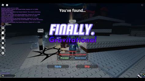 I Got GRAVITATIONAL In Sols Rng Roblox YouTube