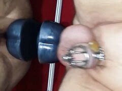 Prostate Milking With Huge Dildo In Chastity Till Orgasm Video Thisvid