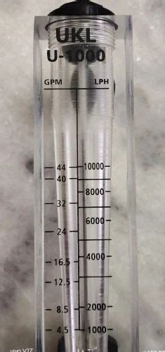 Acrylic Body Rotameter Ukl Acrlylic Plastic Body Rotameters Lph