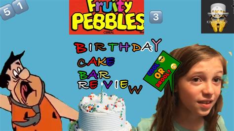 Fruity Pebbles Birthday Cake Candy Bar Review Youtube