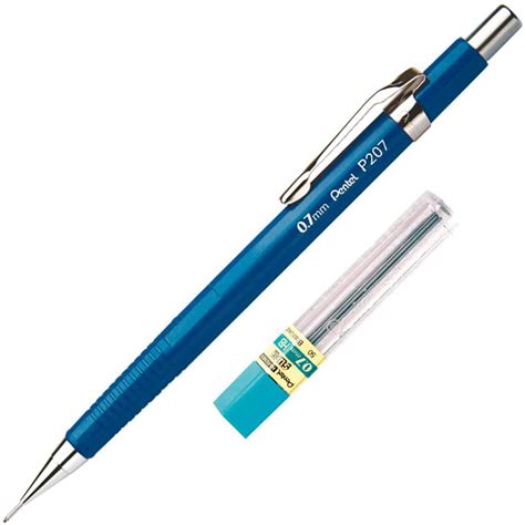 Lapiseira Da Pentel - Lapiseira 0.7mm Azul + 1 Tubo de Grafite, SM-P207-CM6 - Pentel BT 1 UN ...