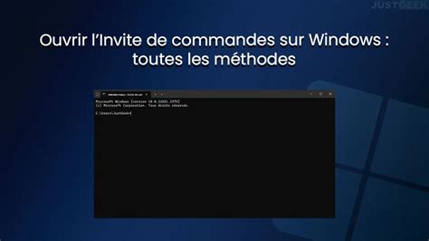 ouvrir linvite de commandes sur windows toutes les methodes korbens