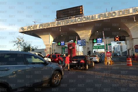 Reportan Largas Filas Para Cruzar A El Paso