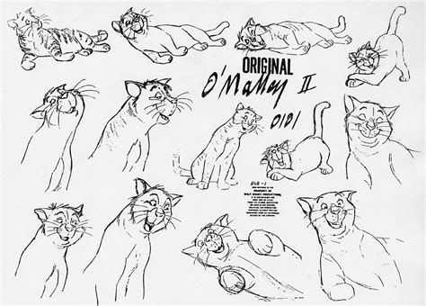 Living Lines Library The Aristocats 1970 Model Sheets And Production