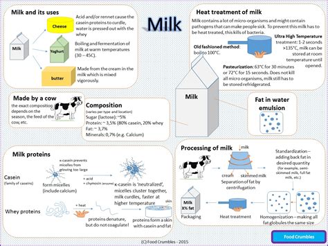 Infographic Milk - The science of milk in one page - Food Crumbles ...