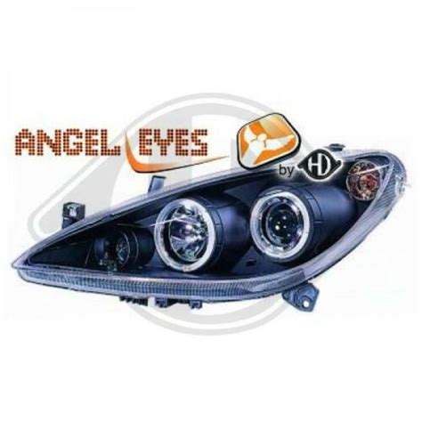 Diederichs Design Scheinwerfer Set klarglas schwarz ANGLE EYES für