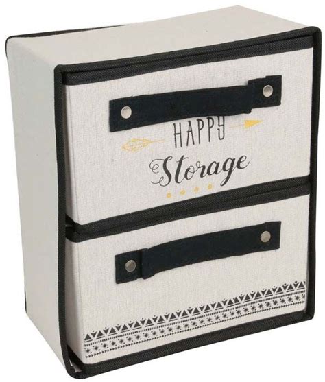 Rangement Pliable Tiroirs Message Happy Storage Rangement Caisse