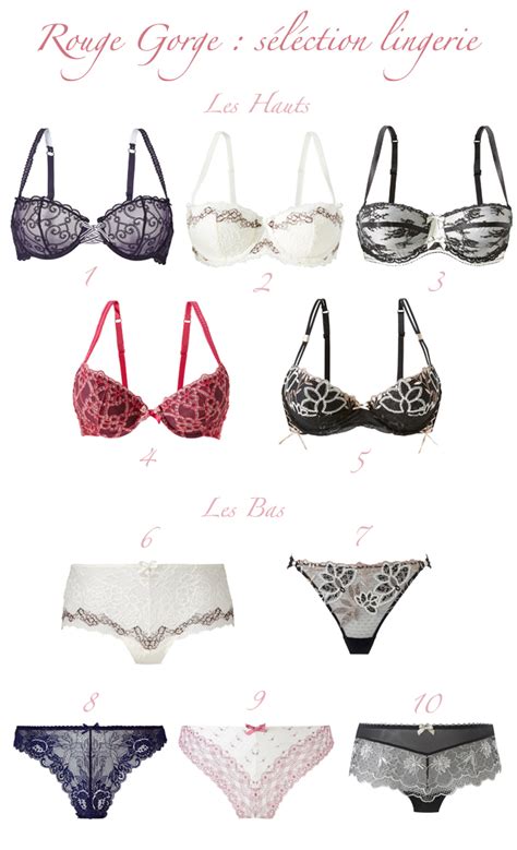 Rouge Gorge Lingerie Divine Et F Minine